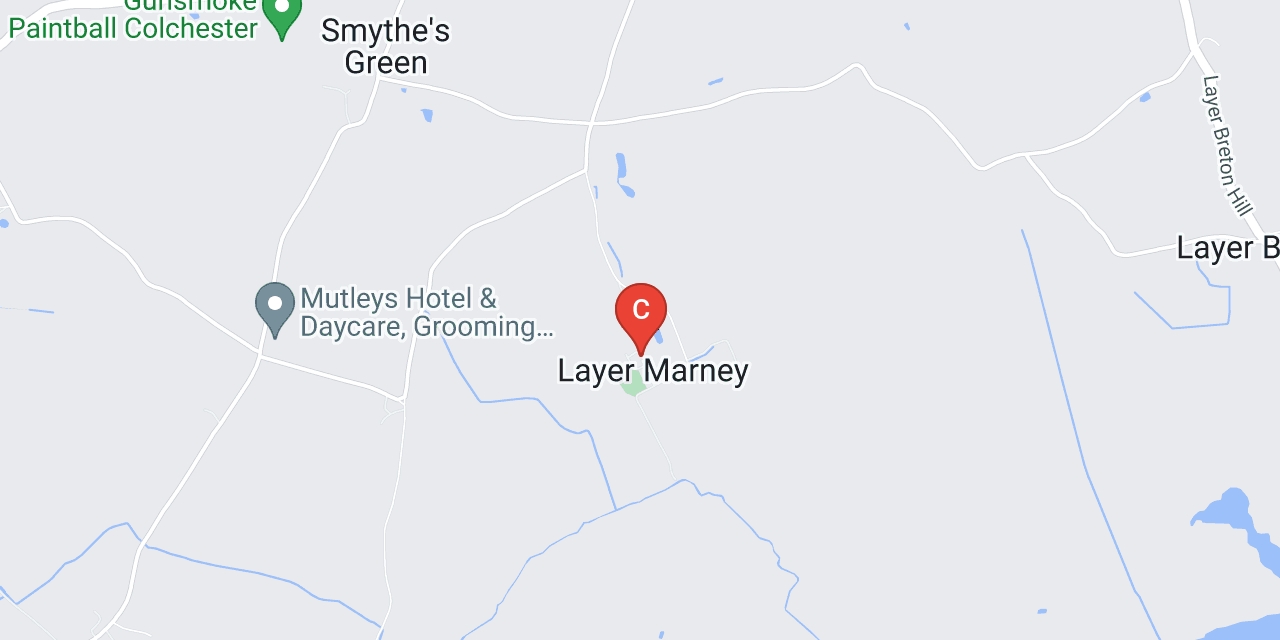 Map showing location of Layer Marney, Colchester, Essex, CO5 9US
