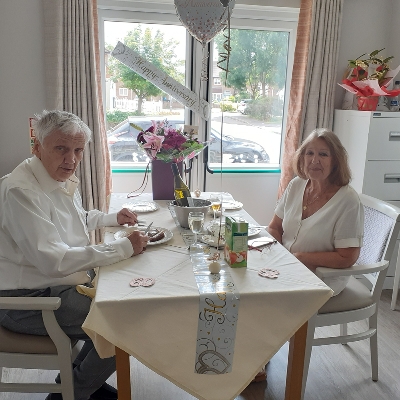 Diamond wedding couple celebrate magical anniversary