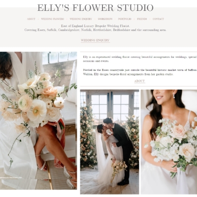 New website for Elly's Flower Studio
