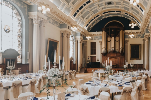 Colchester Town Hall dressed for a wedding