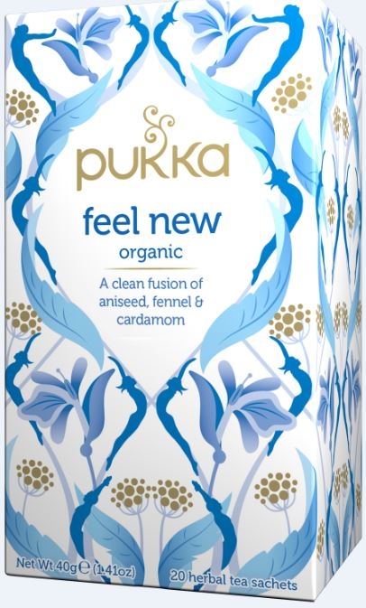 Box of Pukka Herbs’ Feel New tea