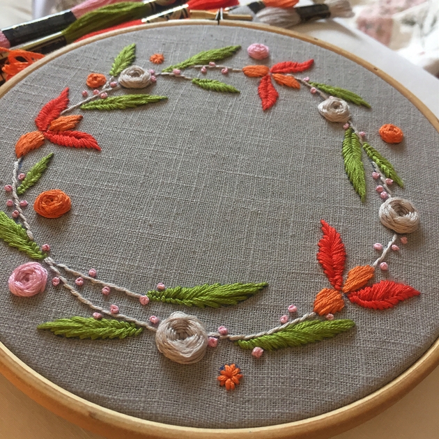 Floral embroidery by Thread & Fold