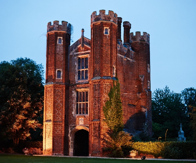 Leez Priory at night