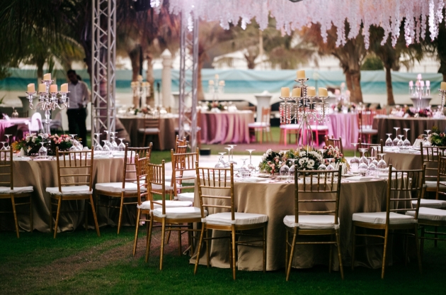 Brave Ground colour palette wedding table set up
