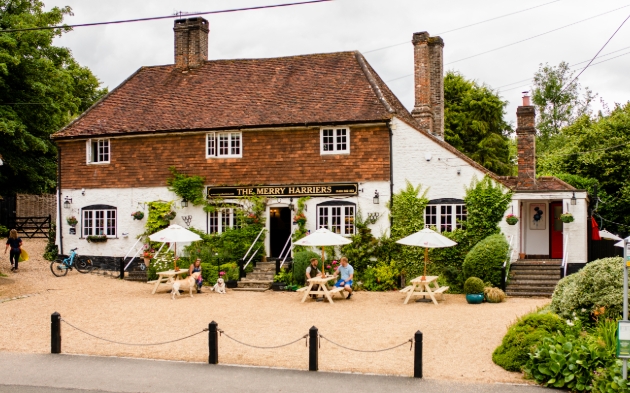 Outside The Merry Harriers, Godalming, Surrey