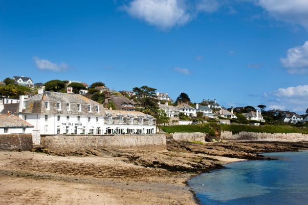 Beachside view of The Idle Rocks Hotel