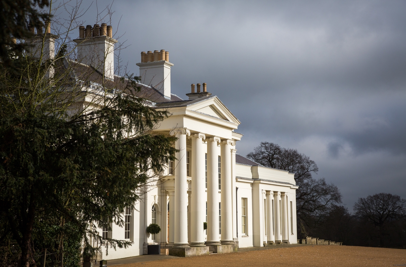 Exterior of Hylands House wedding venue in Chelmsford