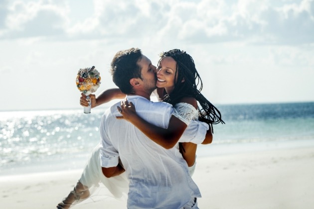 couple on beach 