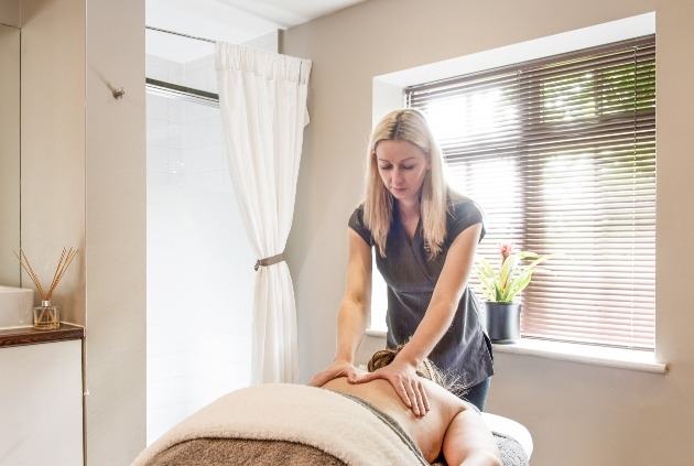 woman getting a massage