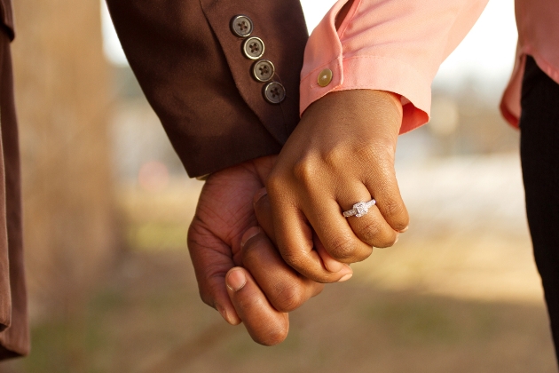 two hands holding ring in picture