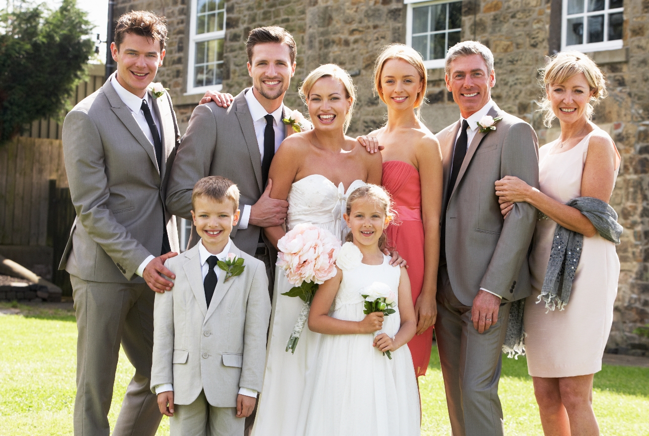 group wedding shot