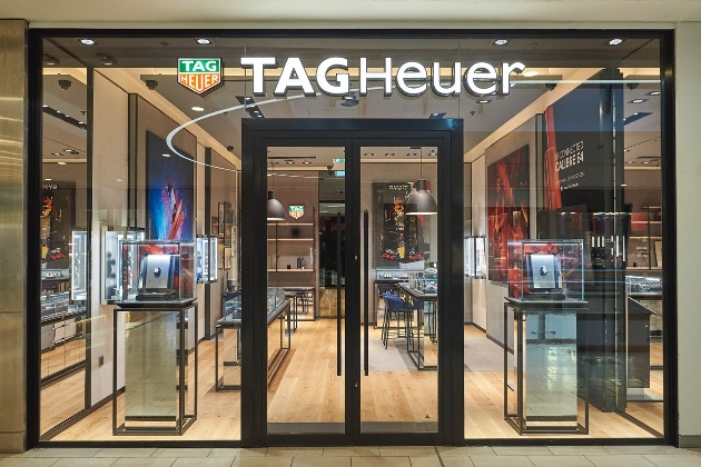 TAG Heuer shop front at lakeside 