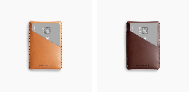 Wingback card holders