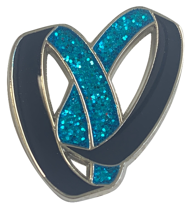 two interlocking blue rings