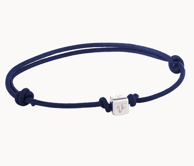 Thank the father figure in your life with a personalised men's initial bracelet from Merci Maman