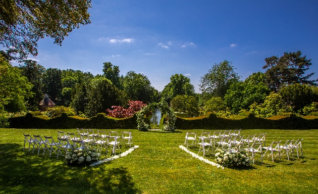 Hedingham Castle outside ceremony area