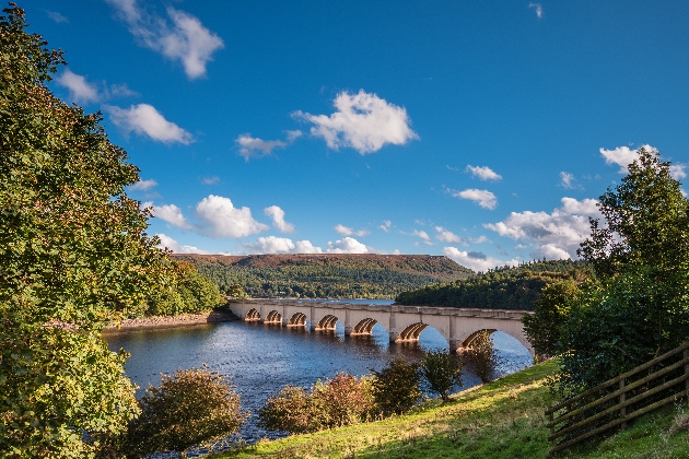 Ashopton Viaduct above Ladybower Reservoir