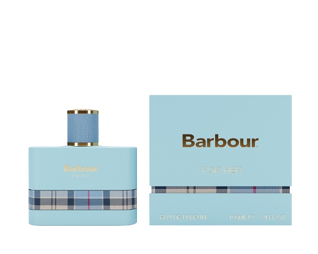 flask shaped perfume in pale blue