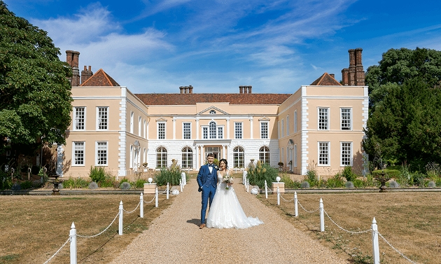 Hintlesham Hall pink historic house