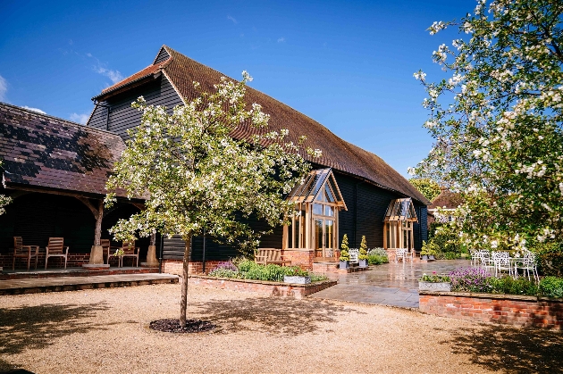 Micklefield Hall black barn rustic venue