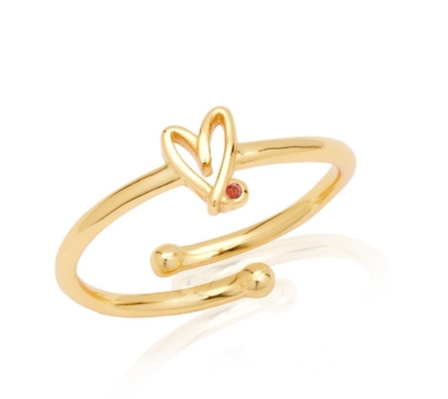 Stacey Solomon's Doodle Heart Ring for Abbott Lyon