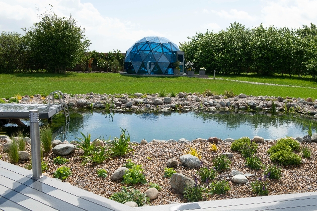 Outdoor swimming natural pond