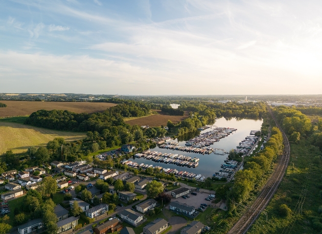 Roydon Marina mooring plot