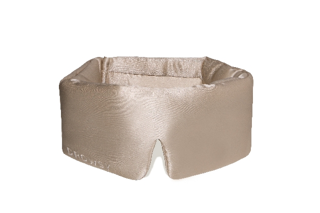 Silk sleep mask in champagne colour