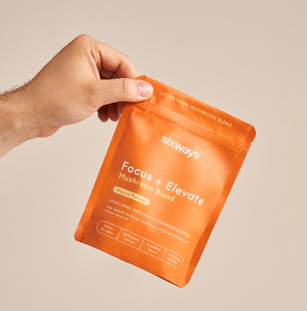 Orange sachet of nutrient supplement