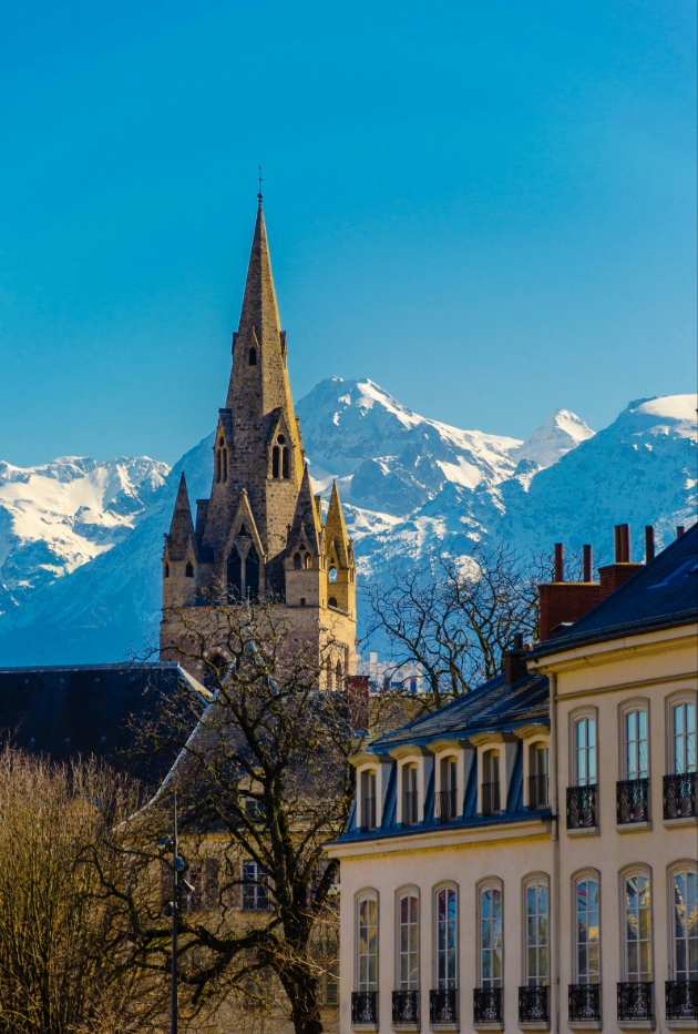 cathedral spire in grenoble