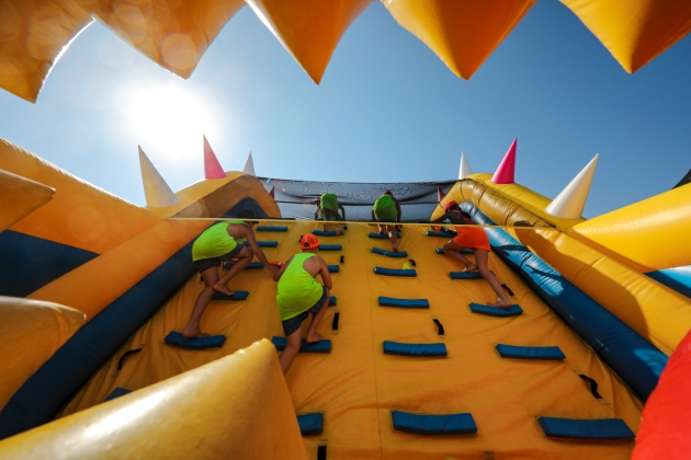 inflatable climbing wall