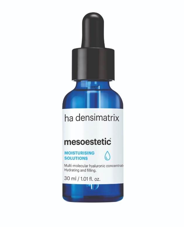 blue bottle of skin serum