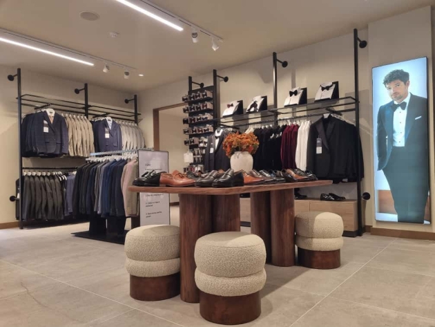 interior of menswear store