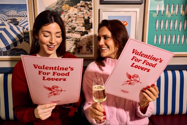 friends looking at valentine's menus