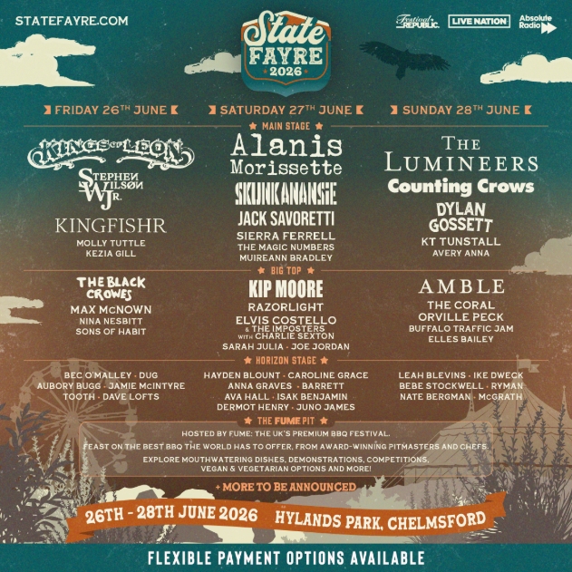State Fayre lineup poster