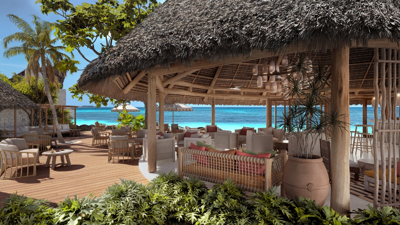 sea view seating area outside