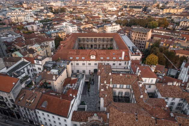 Birdseye view of Milan