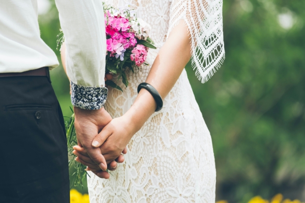 couple getting marries