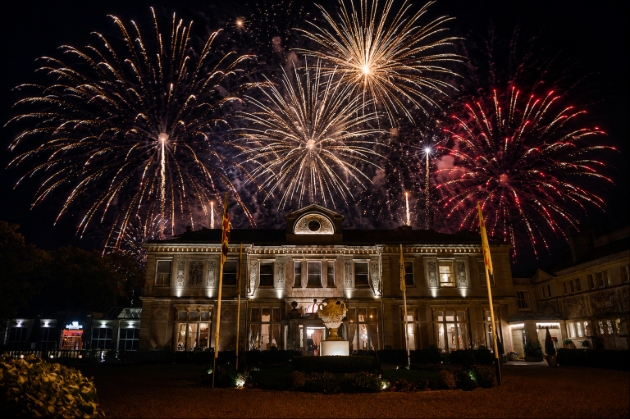 Firework DISPLAYS AT DOWN HALL